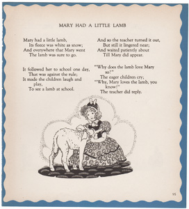 Mary had a little lamb